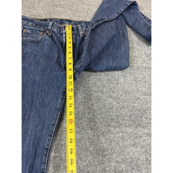 Levis 501 Jeans 30x32 Y2K 90s Grunge Button Fly USA Skater Streetwear Retro Blue - Picture 11 of 14
